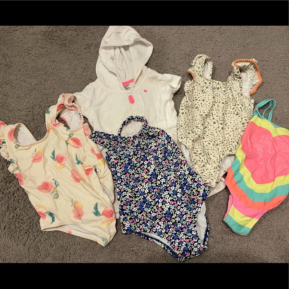 Lot of baby girl 18 months bathing suits